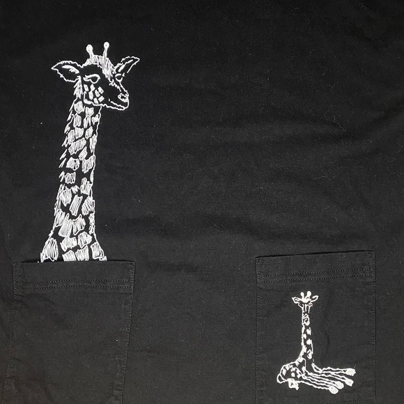 Vintage Giraffe Print Shirt Dress - Picture 2 of 6